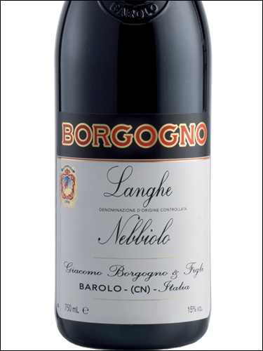 фото Borgogno Langhe Nebbiolo DOC Боргоньо Ланге Неббиоло Италия вино красное