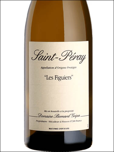 фото Domaine Bernard Gripa Les Figuiers Saint-Peray AOC Домен Бернар Грипа Ле Фигье Сен-Пере Франция вино белое