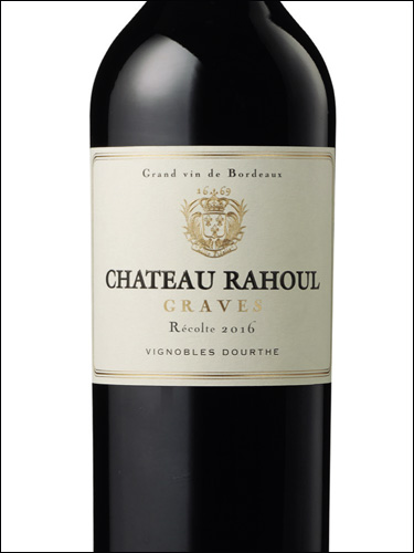 фото Chateau Rahoul Rouge Graves AOC Шато Рауль Руж Грав Франция вино красное