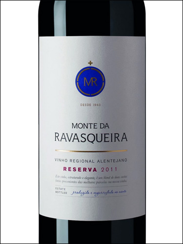 фото Monte da Ravasqueira Reserva Tinto Vinho Regional Alentejano Монте да Равашкейра Резерва Тинту ВР Алентежану Португалия вино красное