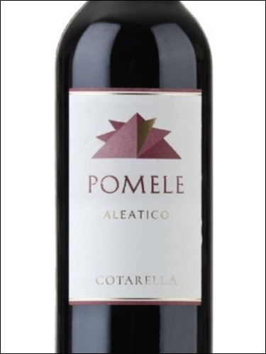 фото Cotarella Pomele Aleatico Lazio IGT Котарелла Помеле Алеатико Лацио Италия вино красное