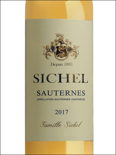 фото Sichel Sauternes Blanc AOC Сишель Сотерн Блан Франция вино белое