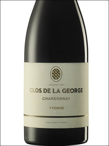 фото Clos de la George Chardonnay Grand Cru Yvorne Chablais AOC Кло де ла Жорж Шардоне Гран Крю Иворн Шабле Швейцария вино белое