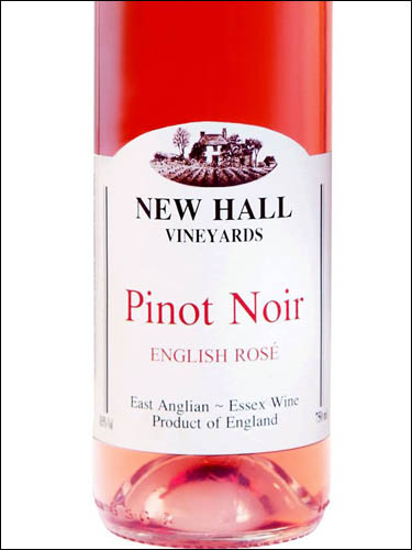 фото New Hall Vineyards Pinot Noir Rose Нью Холл Виньярдс Пино Нуар Роуз Великобритания вино розовое