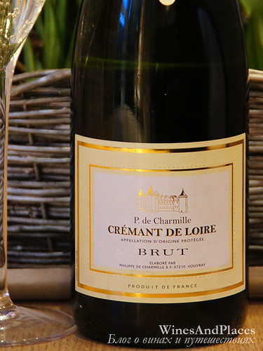 фото P. de Charmille Brut Cremant de Loire AOC Ф. де Шармий Брют Креман де Луар Франция вино белое