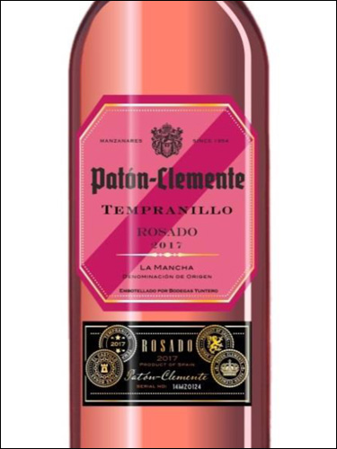 фото вино Paton-Clemente Tempranillo Rosado La Mancha DO 