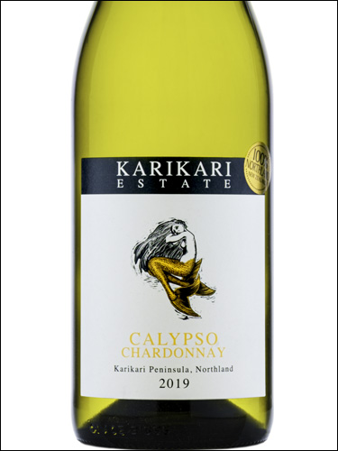 фото Karikari Estate Calypso Chardonnay Карикари Истейт Калипсо Шардоне Новая Зеландия вино белое