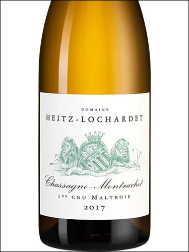 фото Armand Heitz Chassagne-Montrachet Premier Cru Maltroie AOC Арман Хейтц Шассань-Монраше Премье Крю Мальтруа Франция вино белое