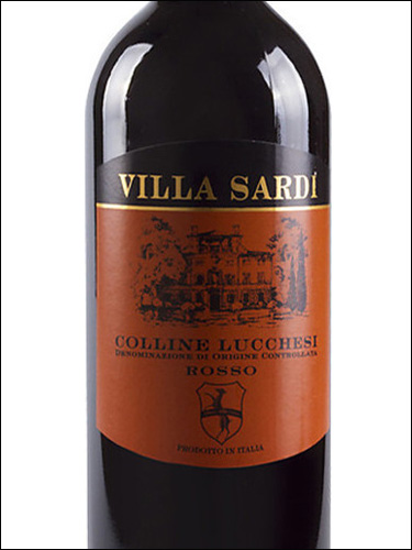фото Villa Sardi Rosso Colline Lucchesi DOC Вилла Сарди Россо Коллине Луккези ДОК Италия вино красное