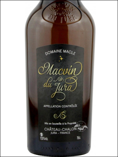 фото Domaine Macle Macvin du Jura Blanc AOC Домен Макл Маквэн дю Жюра Блан Франция вино белое