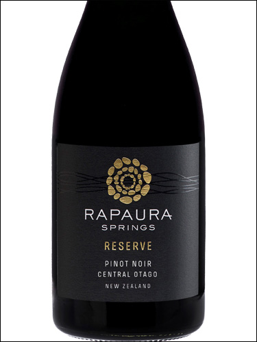 фото Rapaura Springs Reserve Pinot Noir Central Otago Рапаура Спрингс Резерв Пино Нуар Центральное Отаго Новая Зеландия вино красное