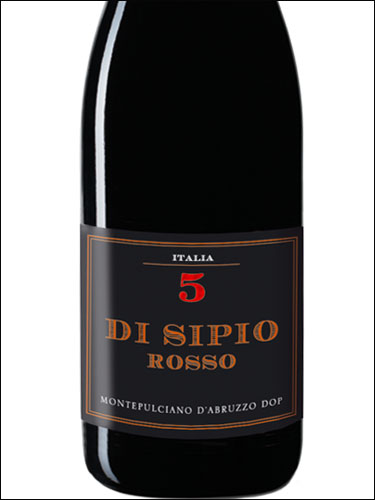 фото di Sipio Rosso 5 Riserva Montepulciano d’Abruzzo DOP ди Сипио Россо 5 Ризерва Монтепульчано д'Абруццо Италия вино красное