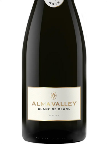 фото Alma Valley Blanc de Blanc Extra Brut Альма Вэлли Блан де Блан экстра брют Россия вино белое