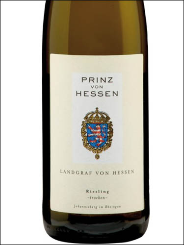фото Prinz von Hessen Landgraf von Hessen Riesling Rheingau Принц фон Гессен Ландграф фон Гессен Рислинг Рейнгау Германия вино белое
