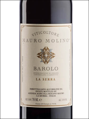 фото Mauro Molino Barolo La Serra DOCG Мауро Молино Бароло Ла Серра Италия вино красное