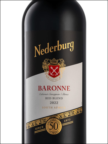 фото Nederburg Baronne Red Blend Недербург Баррон Ред Бленд ЮАР вино красное