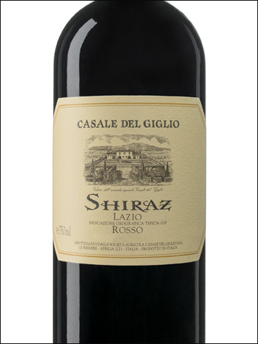 фото Casale del Giglio Shiraz Lazio IGT Казале дель Джильо Шираз Лацио Италия вино красное