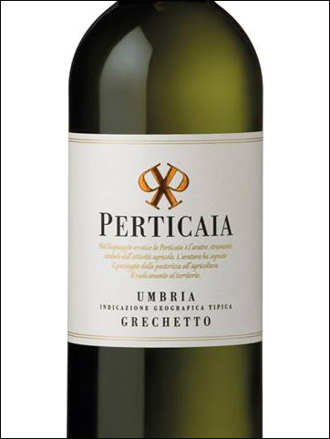 фото Perticaia Umbria Grechetto IGT Пертикая Умбрия Грекетто Италия вино белое