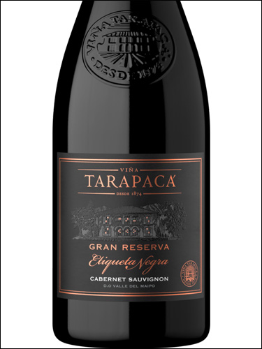 фото Tarapaca Gran Reserva Etiqueta Negra Cabernet Sauvignon Тарапака Гран Резерва Черная этикетка Каберне Совиньон Чили вино красное