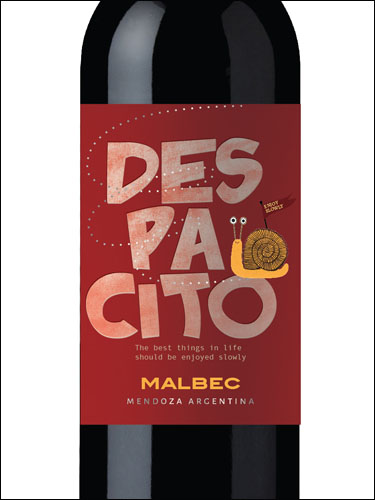 фото Despacito Malbec Mendoza Деспасито Мальбек Мендоса Аргентина вино красное