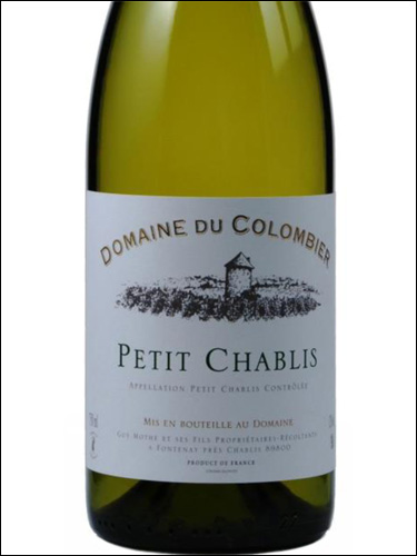 фото Domaine du Colombier Petit Chablis AOC Домен дю Коломбье Пти Шабли Франция вино белое