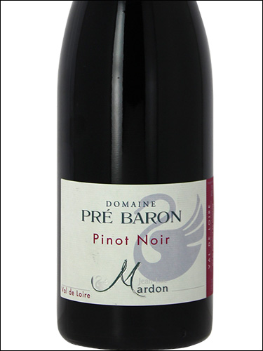 фото Domaine Pre Baron Pinot Noir Val de Loire IGP Домен Пре Барон Пино Нуар Валь-де-Луар Франция вино красное