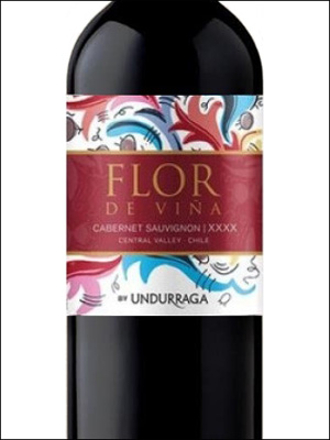 фото Undurraga Flor de Vina Cabernet Sauvignon Ундуррага Флор де Винья Каберне Совиньон Чили вино красное