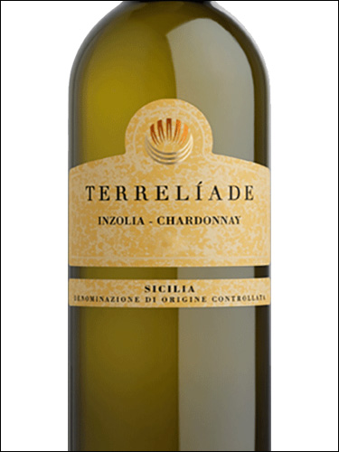 фото Terreliade Inzolia Chardonnay Sicilia DOC Террельяде Инзолия Шардоне Сицилия Италия вино белое