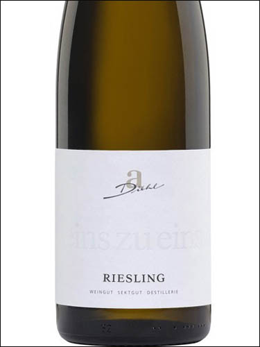 фото A.Diehl Riesling Pfalz А.Диель Рислинг Пфальц Германия вино белое