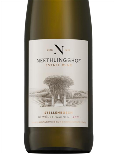 фото Neethlingshof Estate Gewurztraminer Нитхлингсхоф Эстейт Гевюрцтраминер ЮАР вино белое