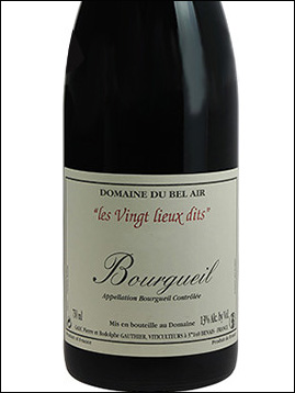 фото Domaine du Bel Air Les Vingt Lieux-Dits Bourgueil AOP Домен дю Бель Эр Ле Ва Льё-Ди Бургей Франция вино красное