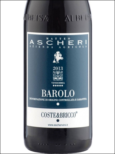 фото Ascheri Barolo Coste & Bricco DOCG Ascheri Barolo Coste & Bricco DOCG Италия вино красное