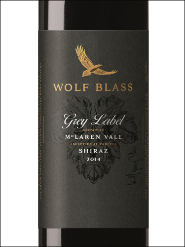 фото Wolf Blass Grey Label Shiraz McLaren Vale Вольф Бласс Грей Лейбл Шираз Долина Макларен Австралия вино красное