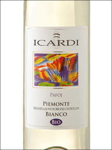 фото Icardi Pafoj Piemonte Bianco DOC Икарди Пафой Пьемонт Бьянко Италия вино белое