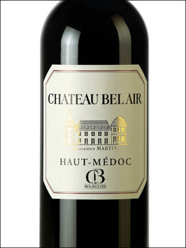 фото Chateau Bel-Air Cru Bourgeois Haut-Medoc AOC Шато Бель-Эр Крю Буржуа О-Медок Франция вино красное