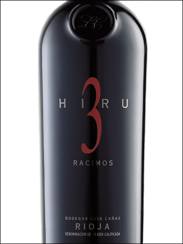 фото вино Luis Canas Hiru 3 Racimos Rioja DOCa 