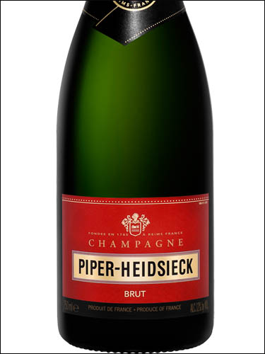 фото Champagne Piper-Heidsieck Brut Шампанское Пайпер-Хайдсик Брют Франция вино белое