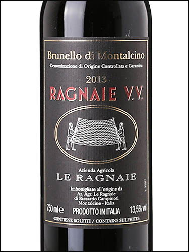 фото Ragnaie V.V. Brunello di Montalcino DOCG Раньяе В.В. Брунелло ди Монтальчино Италия вино красное