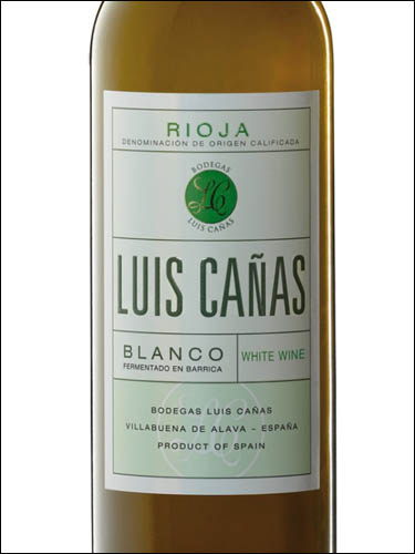 фото вино Luis Canas Blanco Fermentado en Barrica Rioja DOC 