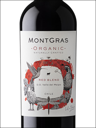 фото MontGras Organic Red Blend МонтГрас Органик Ред Бленд Чили вино красное