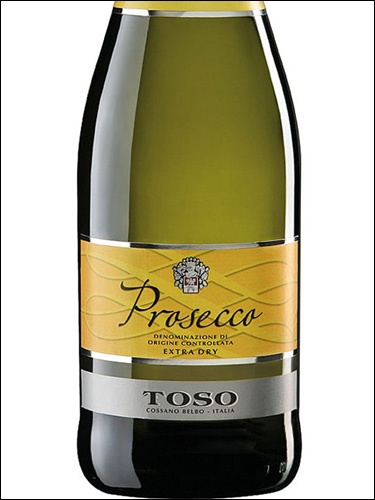 фото Toso Extra Dry Prosecco DOC Тосо Экстра Драй Просекко Италия вино белое