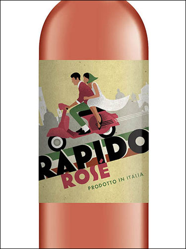 фото Rapido Rose Pinot Grigio Pavia Rosato IGT Рапидо Розе Пино Гриджио Павия Розато Италия вино розовое