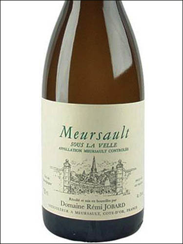 фото Domaine Remi Jobard Sous La Velle Meursault AOC Домен Реми Жобар Су Ля Вель Мерсо Франция вино белое