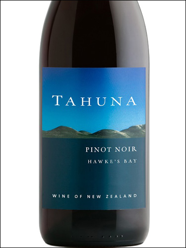 фото Tahuna Pinot Noir Hawke’s Bay Тахуна Пино Нуар Хокс-Бей Новая Зеландия вино красное