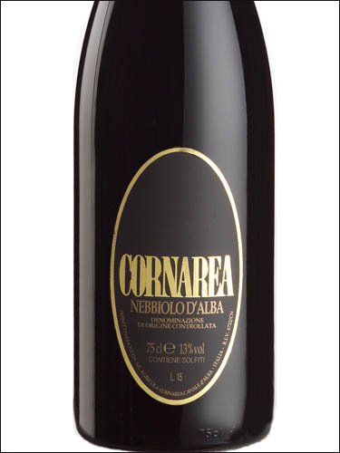 фото Cornarea Nebbiolo d’Alba DOC Корнареа Неббиоло д'Альба ДОК Италия вино красное