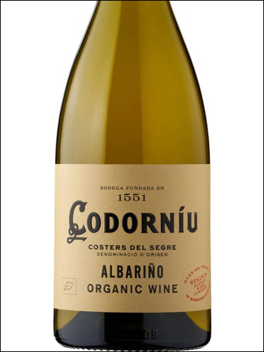 фото вино Codorniu Albarino Organic Costers del Segre DO 