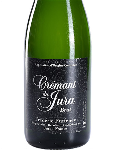 фото Frederic Puffeney Cremant du Jura Brut AOC Фредерик Пуффени Креман де Жюра Брют Франция вино белое