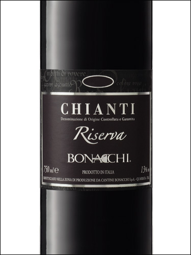 фото Bonacchi Chianti Riserva DOCG Бонакки Кьянти Ризерва Италия вино красное