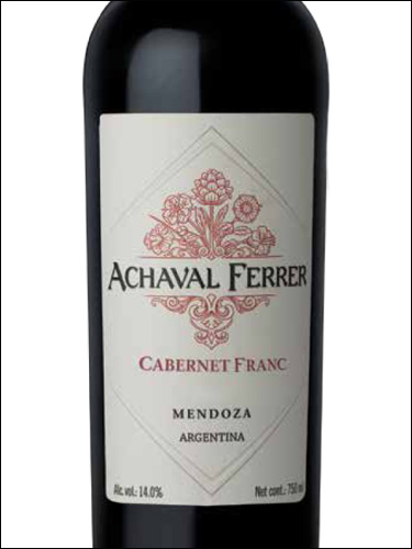 фото Achaval Ferrer Cabernet Franc Mendoza Ачаваль Феррер Каберне Фран Мендоса Аргентина вино красное