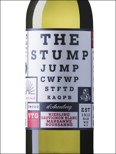 фото d'Arenberg The Stump Jump White д’Аренберг Стамп Джамп Вайт Австралия вино белое